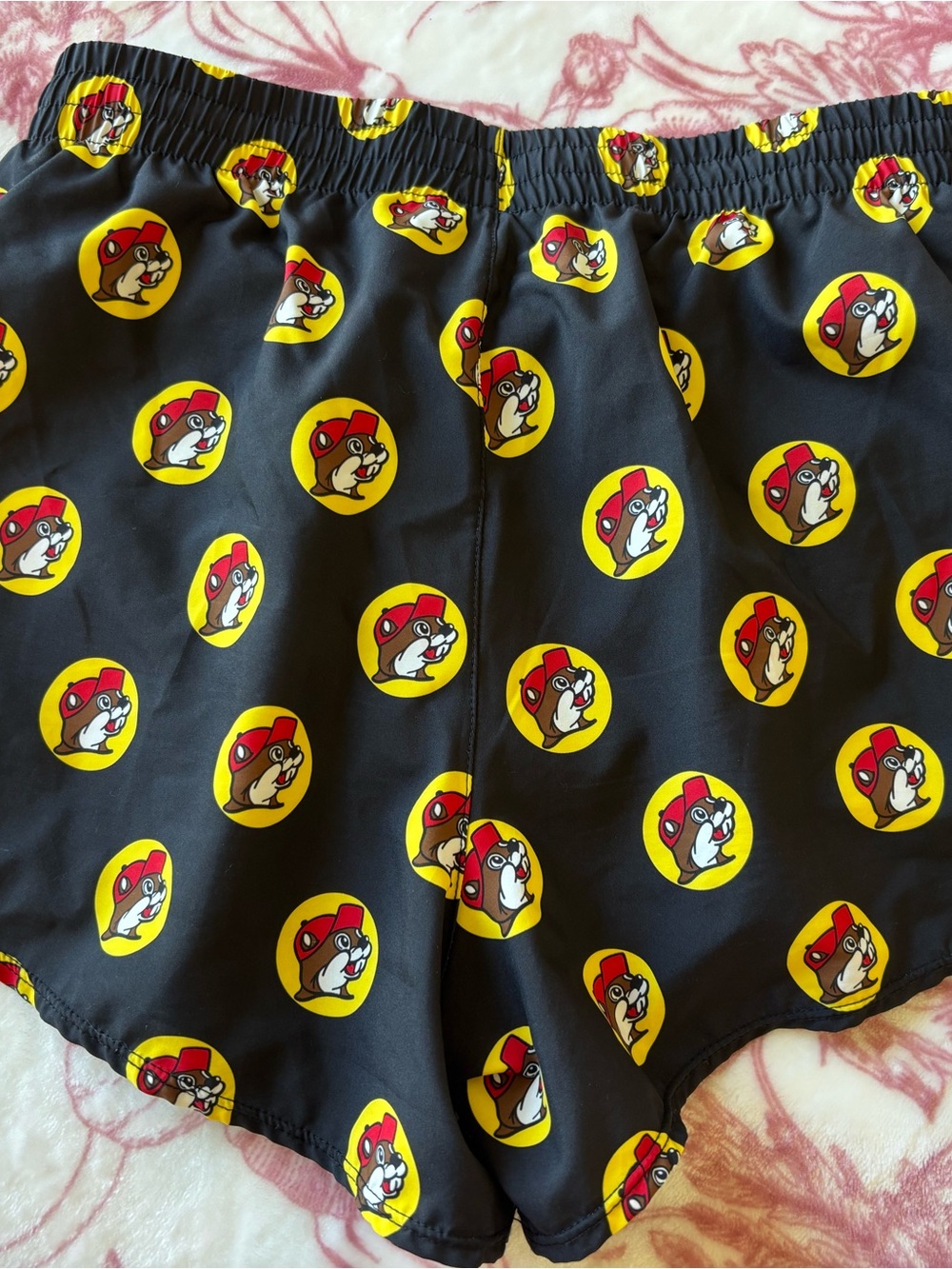 Buc-ee's Black Logo Track Shorts Small AND Logo Sticker - Picture 7 of 9